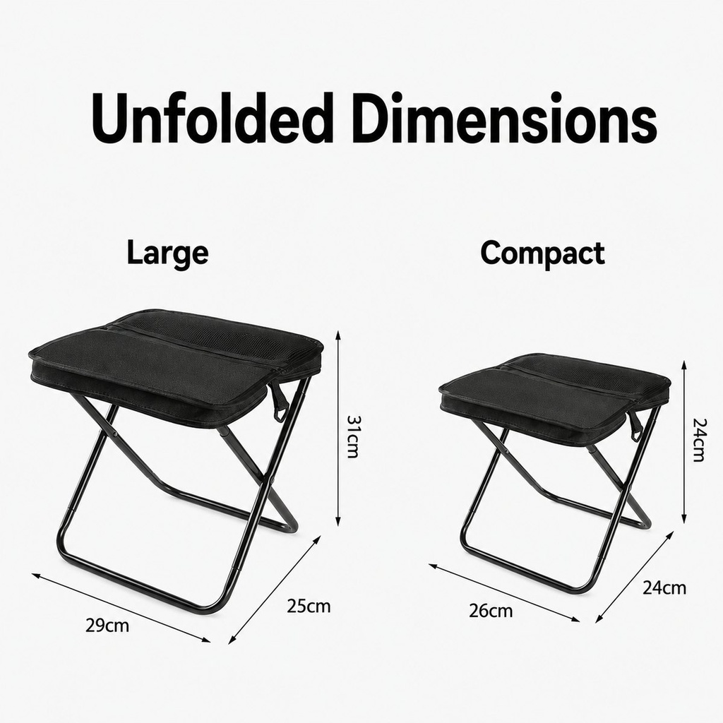 Sac bandoulière 2 en 1 avec tabouret pliant intégré