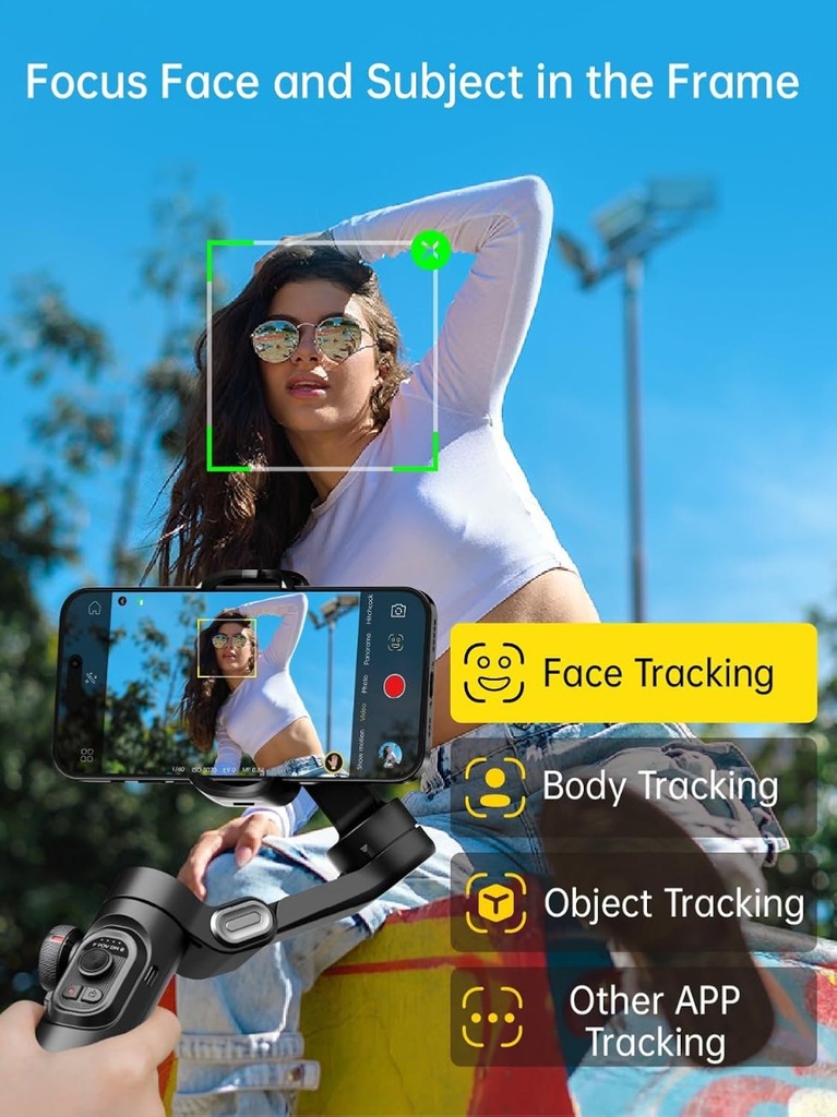 Smart XE - Stabilisateur smartphone 3 axes avec suivi IA