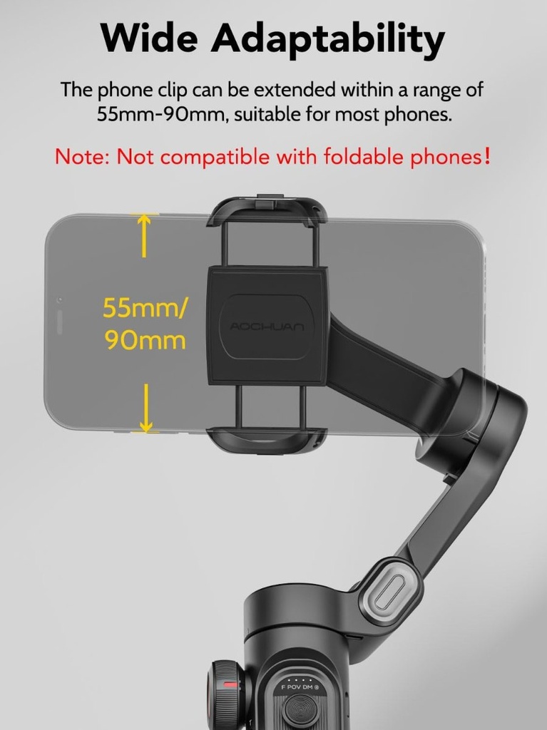 Smart XE - Stabilisateur smartphone 3 axes avec suivi IA