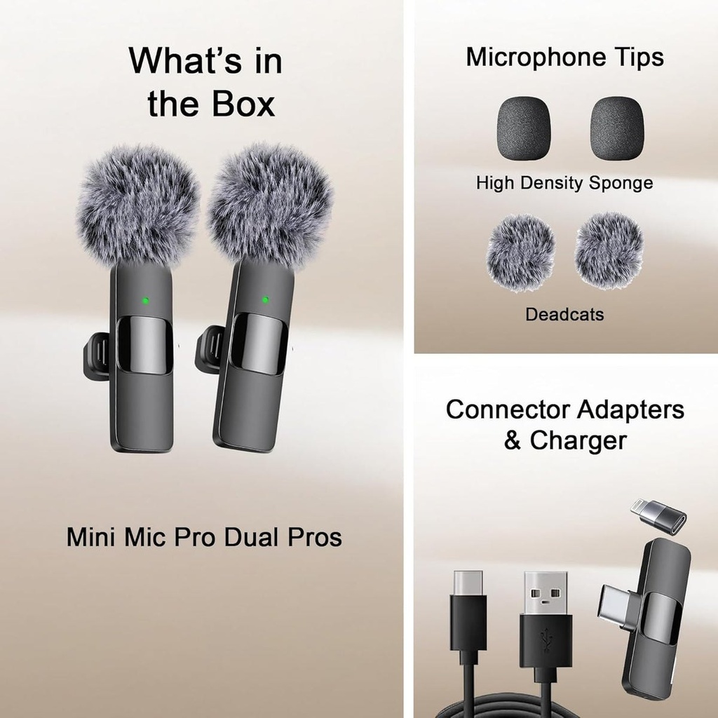 ClipMic Duo - Set de 2 micros-cravate sans fil