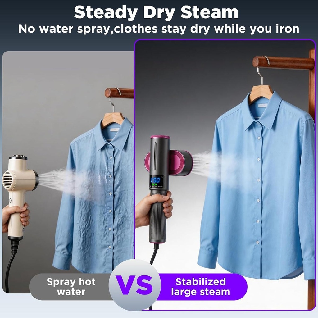 FlexSteam - Défroisseur vapeur et fer de voyage 2 en 1