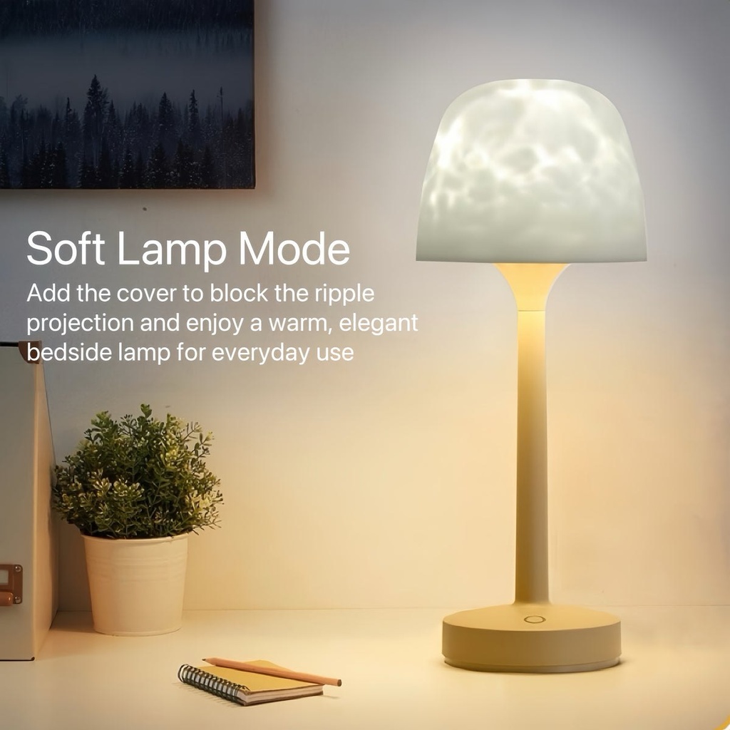 RippleGlow - Lampe d'ambiance à effet de vagues