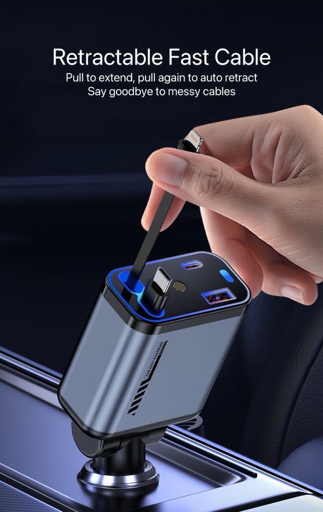 StarCharge - Chargeur voiture 4 en 1 66 W avec ciel étoilé