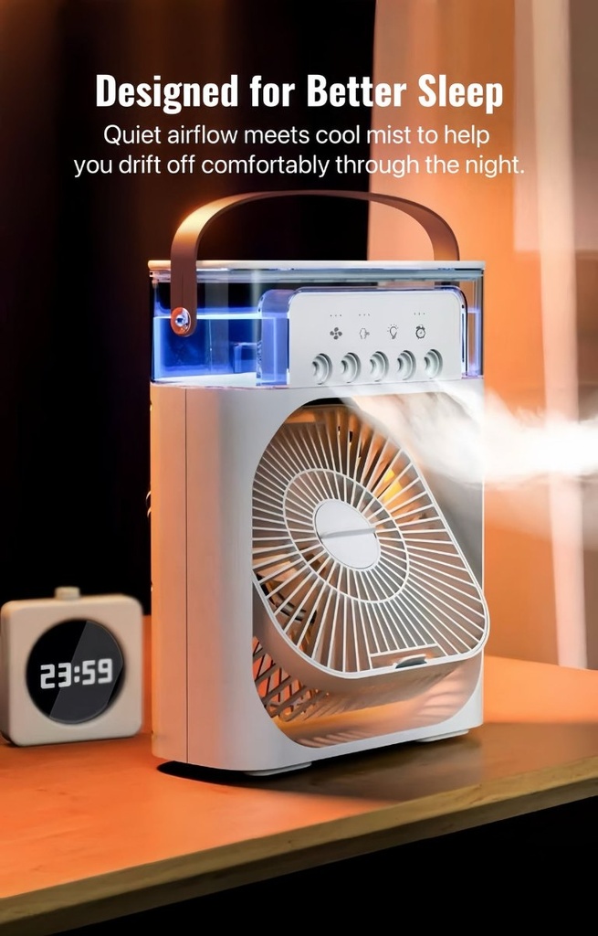ChillBreeze Pro - Ventilateur brumisateur d'ambiance