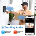 GuardianBell Pro - Sonnette vidéo Wi-Fi sans fil