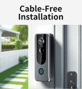 GuardianBell Pro - Sonnette vidéo Wi-Fi sans fil