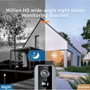 GuardianBell Pro - Sonnette vidéo Wi-Fi sans fil