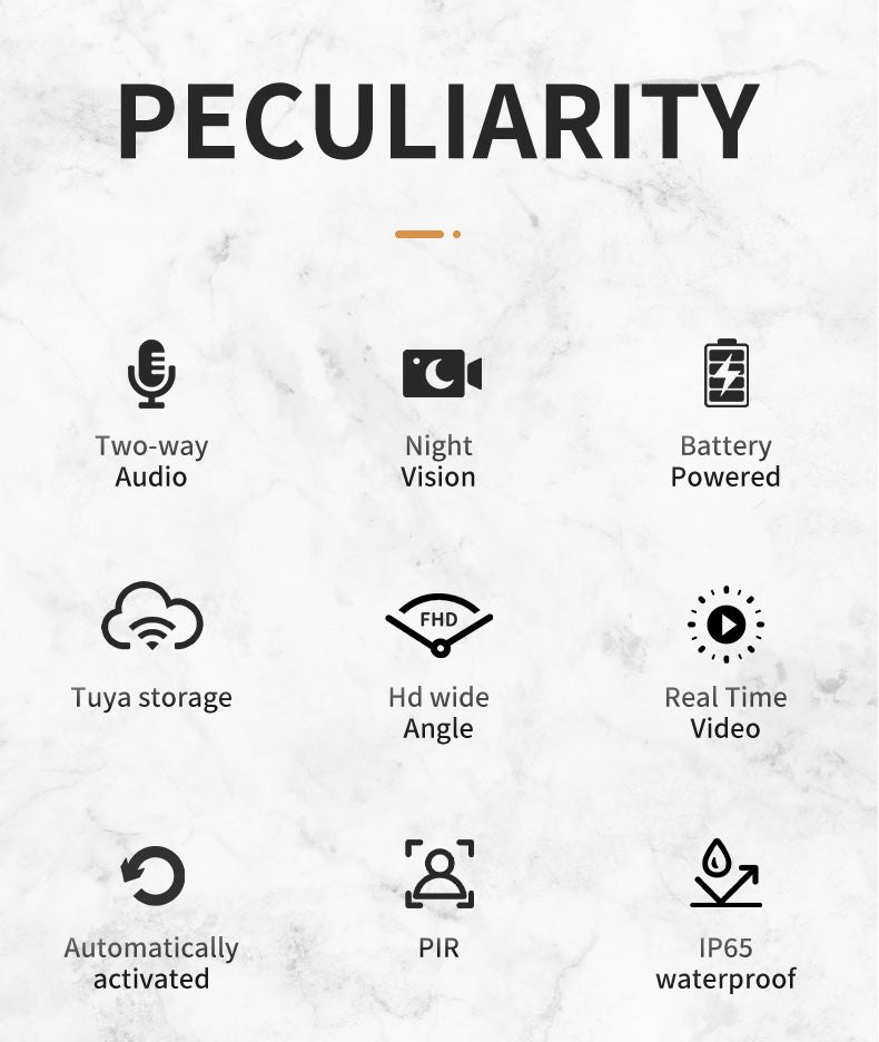 GuardianBell Pro - Sonnette vidéo Wi-Fi sans fil