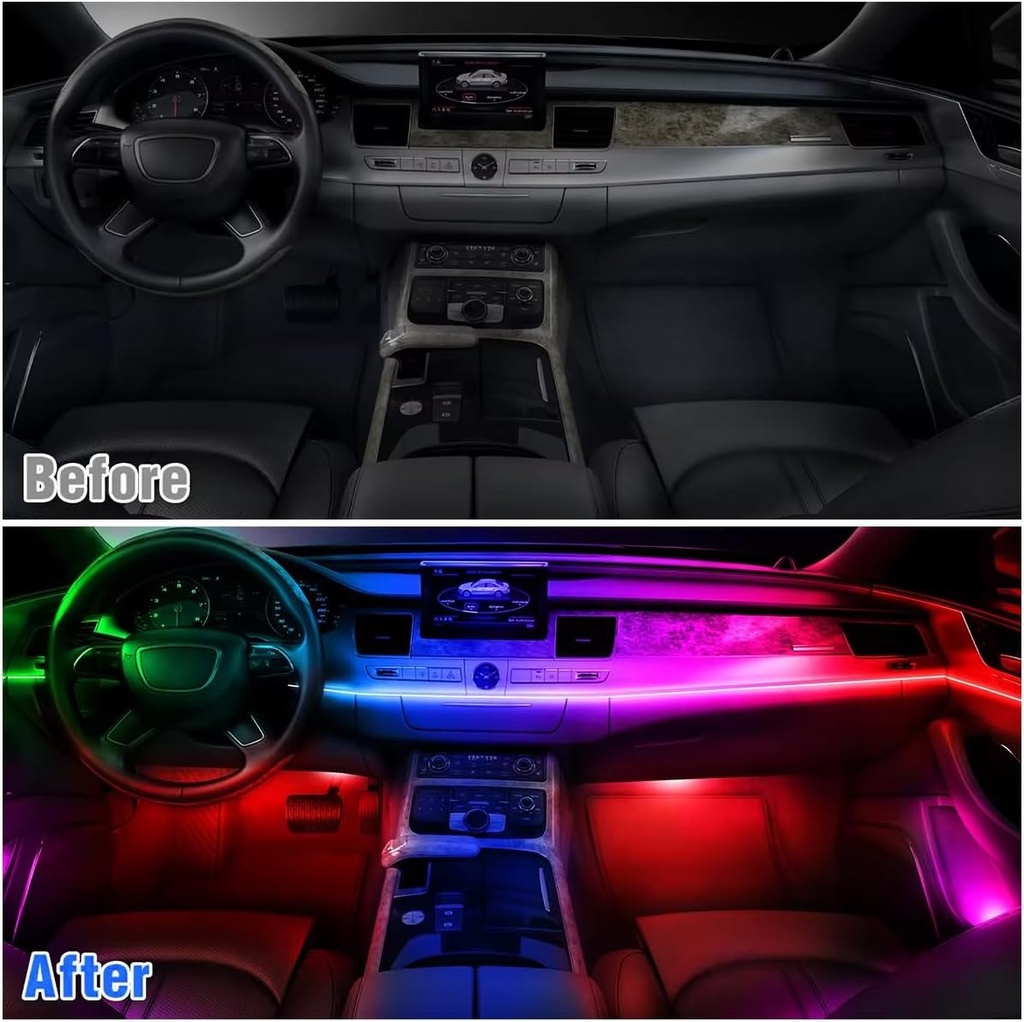 NeoFlow - Kit d'éclairage d'ambiance RGB pour voiture