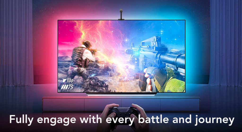 GlowSync HD - Rétroéclairage LED synchronisé pour TV