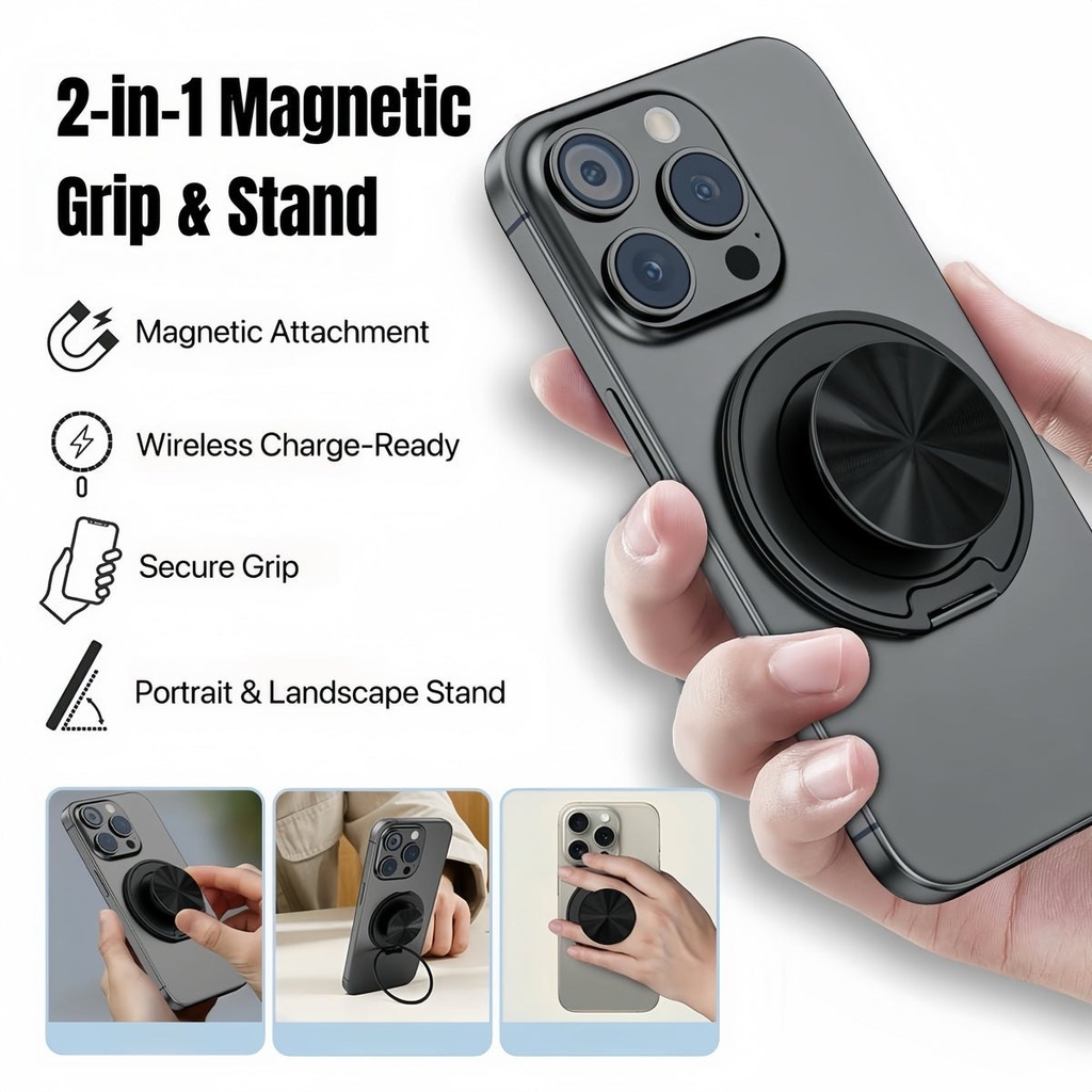 MagGrip 360 - Poignée, support et miroir magnétiques