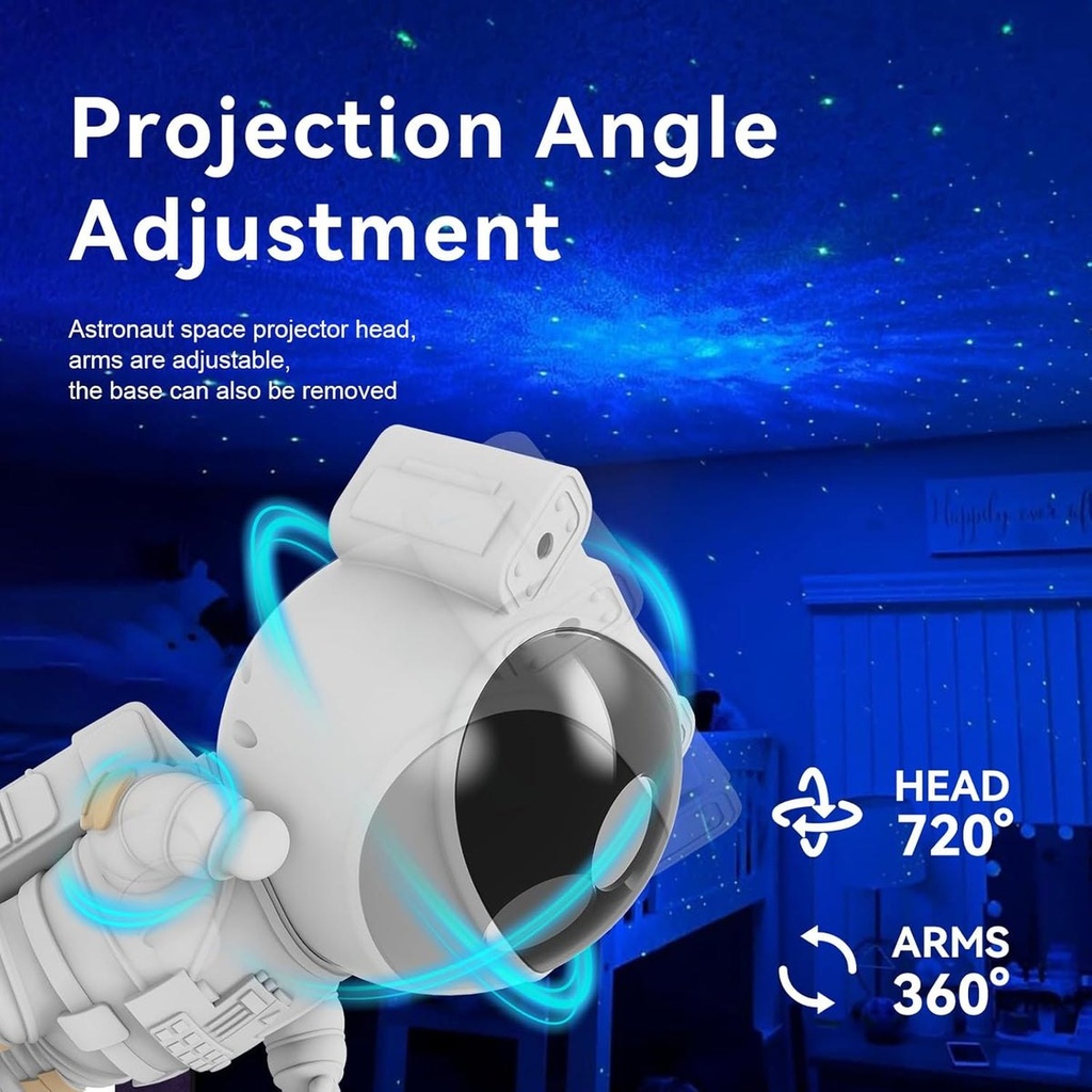 CosmoGlow - Projecteur galaxie astronaute