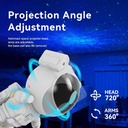 CosmoGlow - Projecteur galaxie astronaute