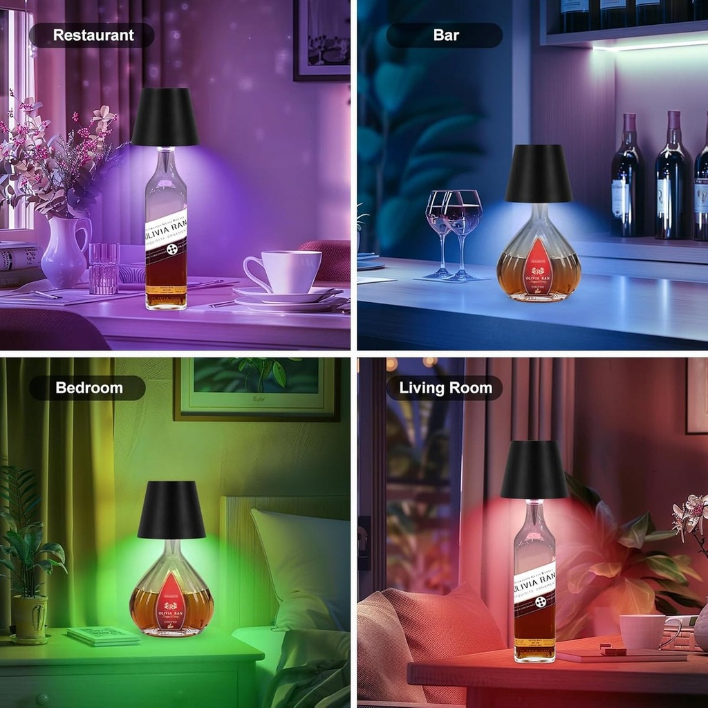 BottleGlow Gen.2 - Lampe tactile RGB pour bouteille