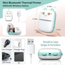 Mini imprimante thermique Bluetooth sans encre