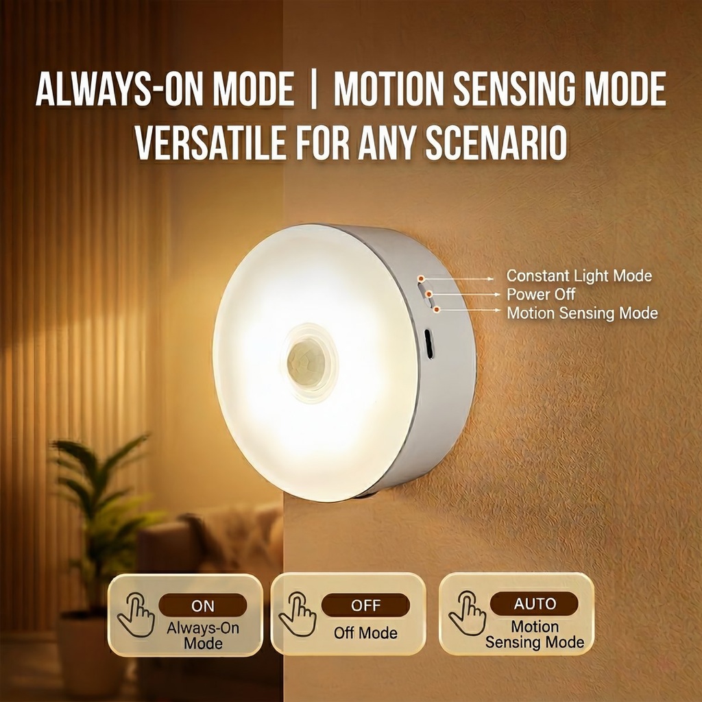 [RZ-123] Lampe magnétique à détecteur de mouvement