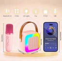 KaraParty Mini - Enceinte karaoké avec 2 micros sans fil