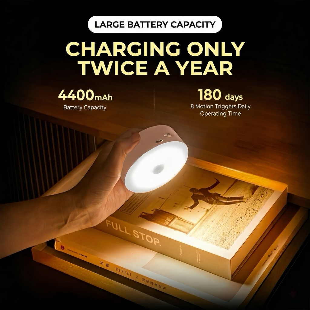 Lampe magnétique à détecteur de mouvement