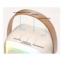 KaraParty Mini - Enceinte karaoké avec 2 micros sans fil