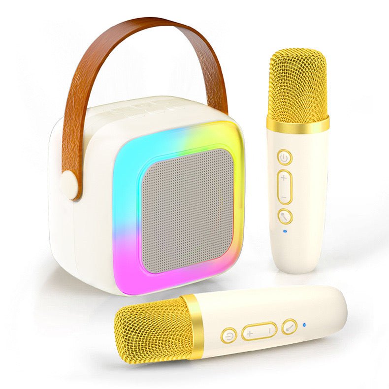 KaraParty Mini - Enceinte karaoké avec 2 micros sans fil