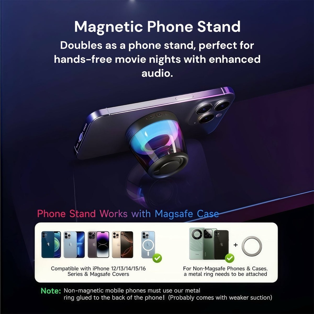 MagVibe SoundPillar - Enceinte Bluetooth magnétique