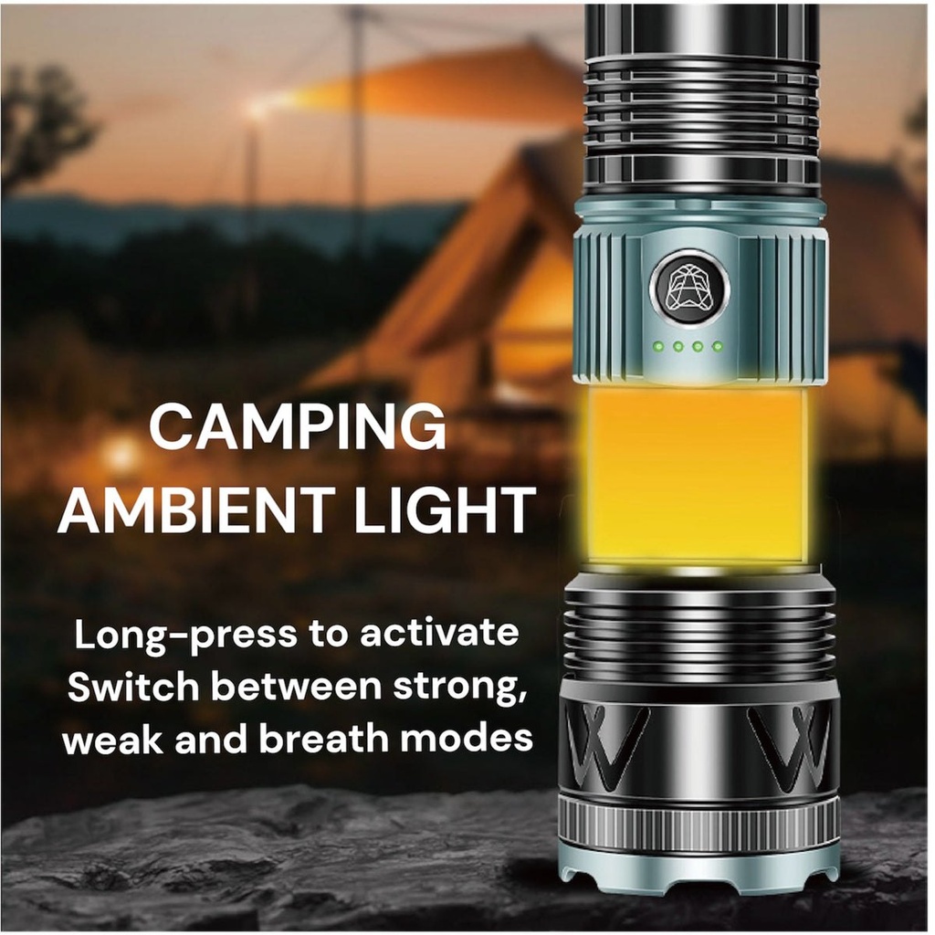 TorchMaster X9 - Lampe torche tactique multifonction