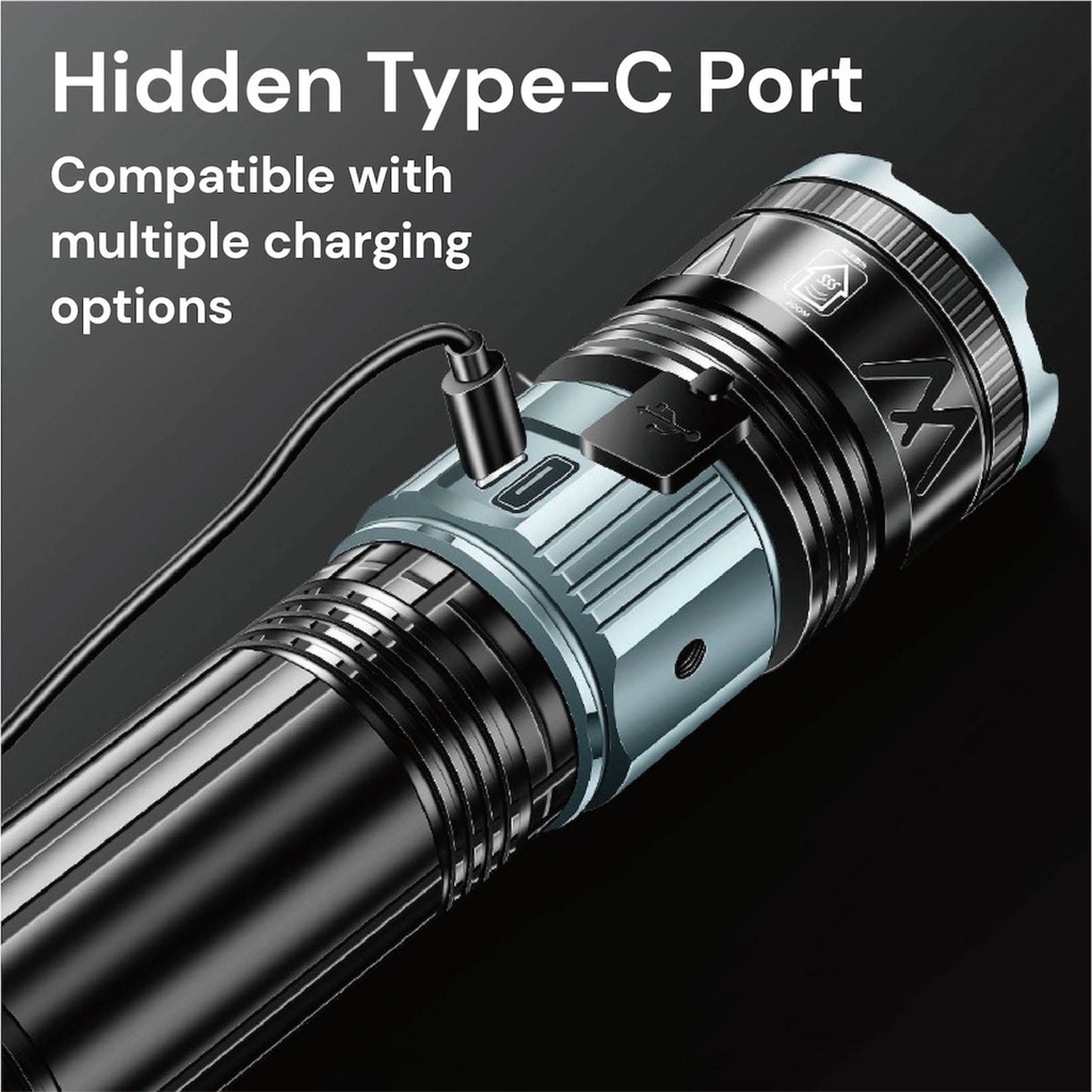 TorchMaster X9 - Lampe torche tactique multifonction