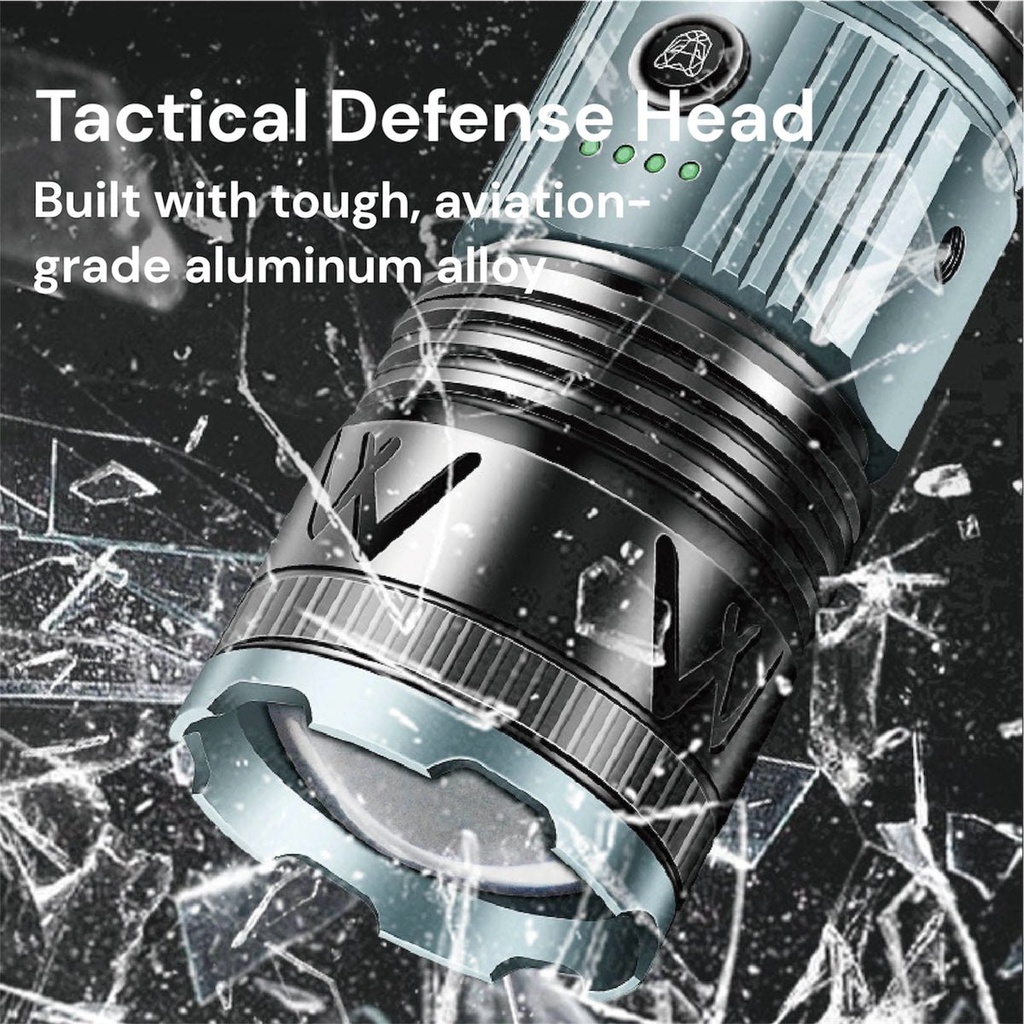 TorchMaster X9 - Lampe torche tactique multifonction