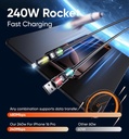 UniCore - Câble de charge rapide 4 en 1 240 W