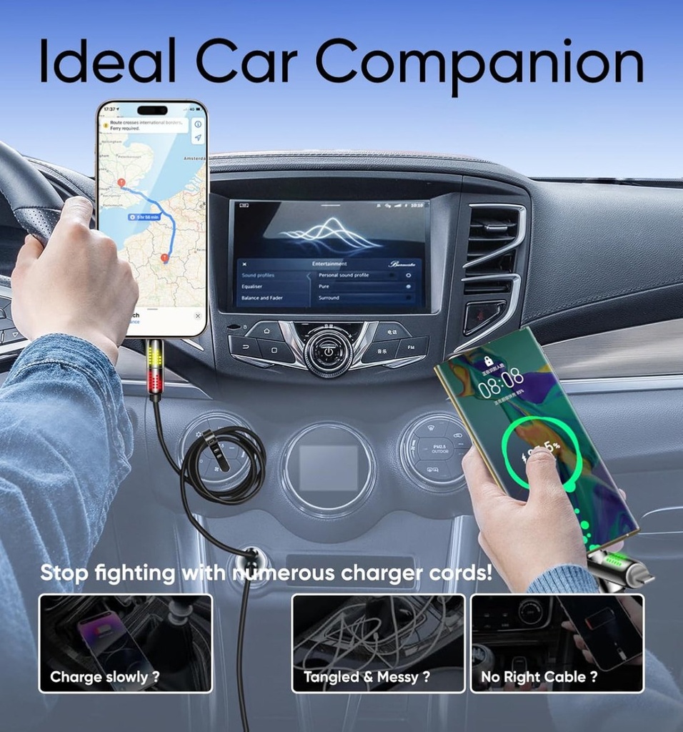UniCore - Câble de charge rapide 4 en 1 240 W