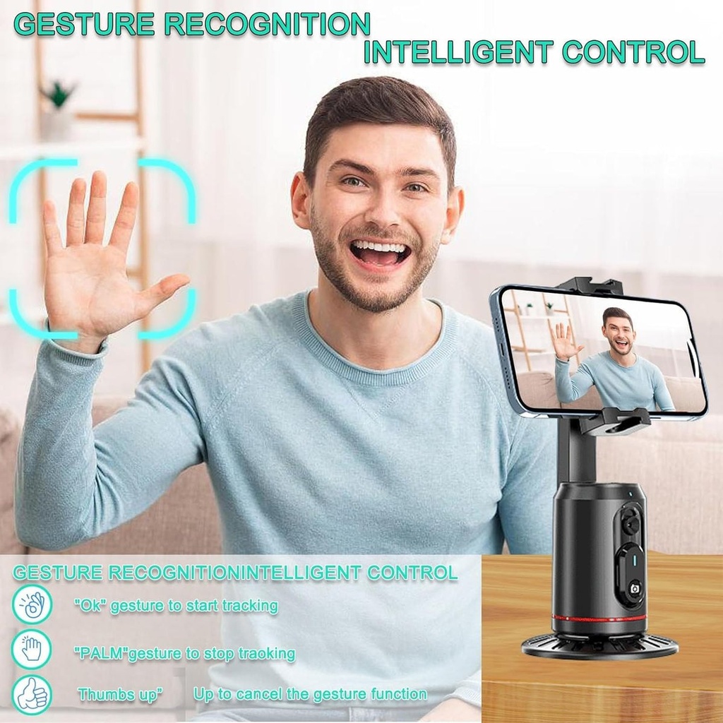 AimoStand - Support téléphone à suivi automatique par IA