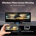 Carvera - Écran CarPlay 10,26" et dashcam 4K avant-arrière