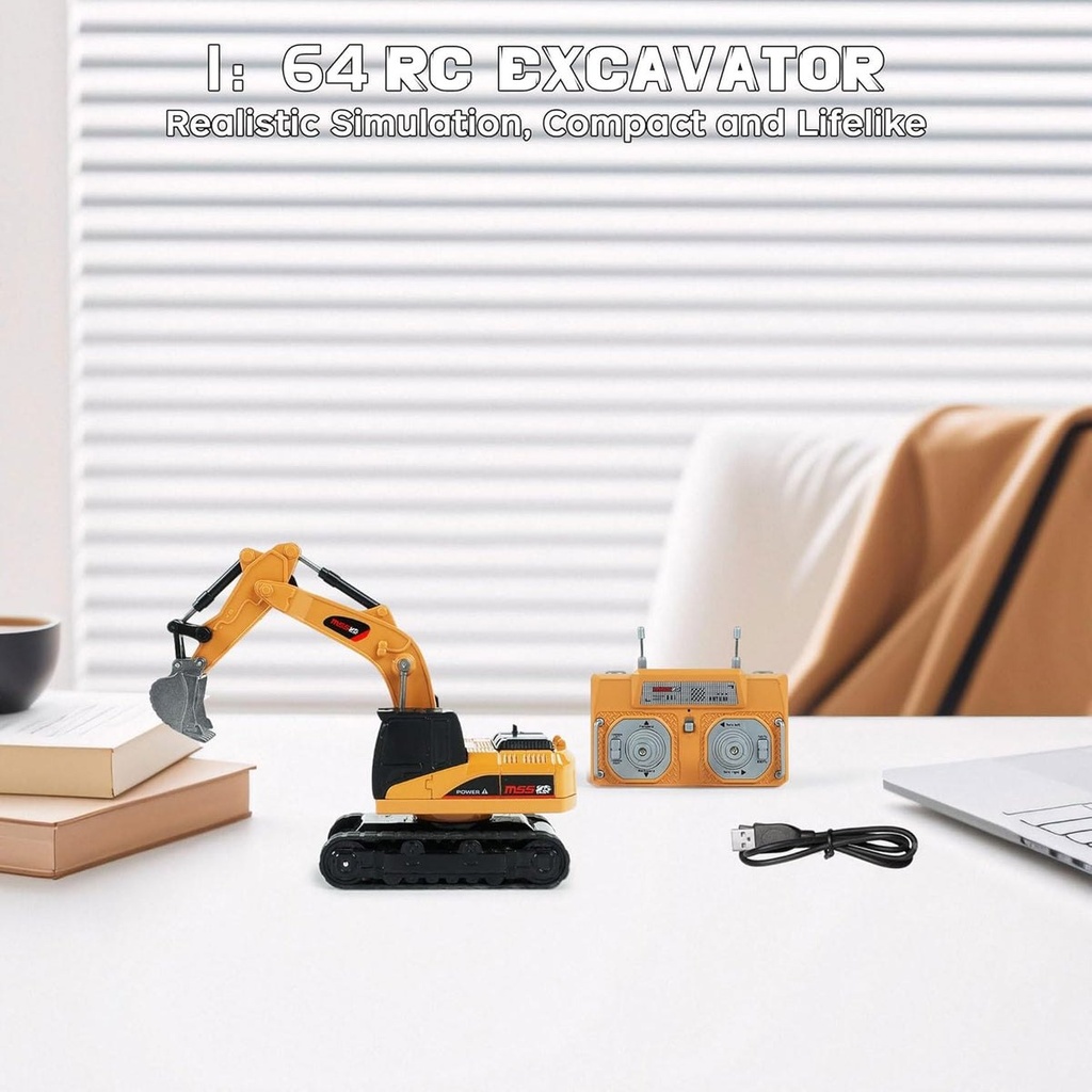MicroCrew - Engins de chantier télécommandés miniatures 1:64