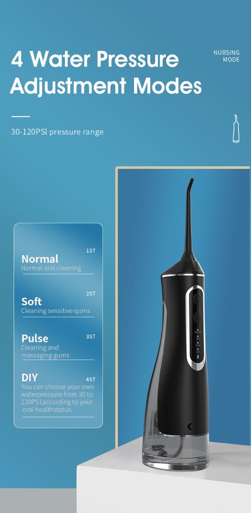 HydroPulse Pro - Hydropulseur portable 4 modes