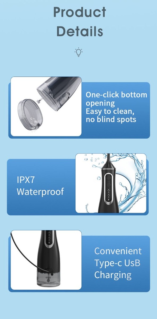 HydroPulse Pro - Hydropulseur portable 4 modes
