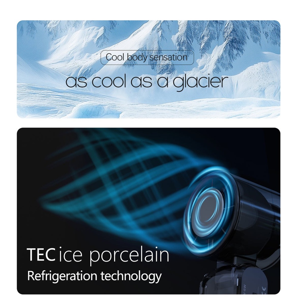 [RZ-052] IceRush Turbo - Ventilateur à main à plaque froide