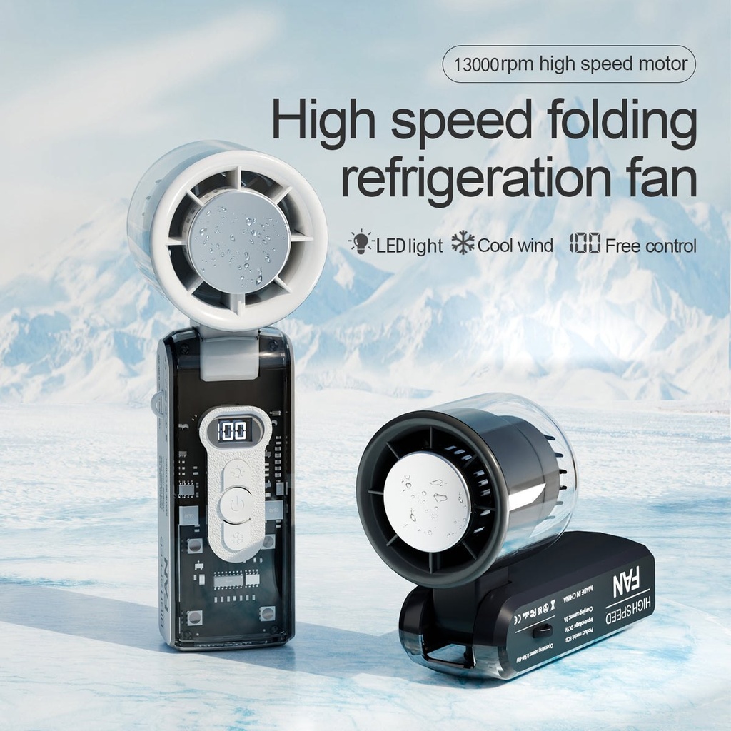 IceRush Turbo - Ventilateur à main à plaque froide