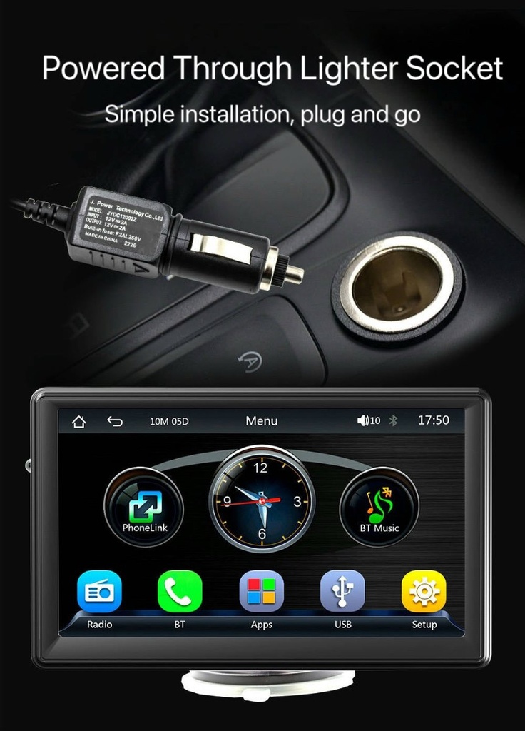 DriveSync 7 - Écran CarPlay et Android Auto sans fil
