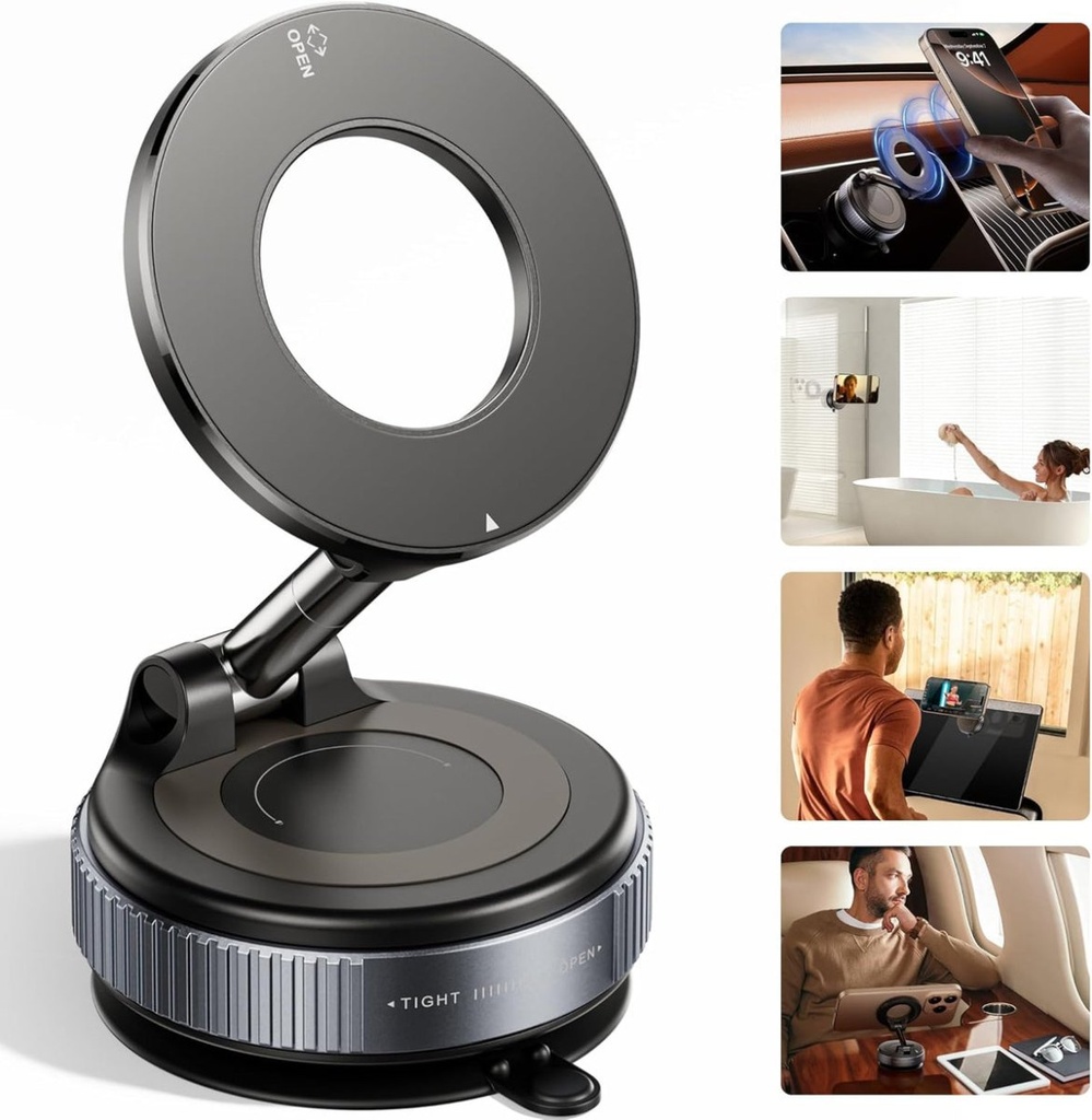 Snanen 360 - Support téléphone magnétique à ventouse