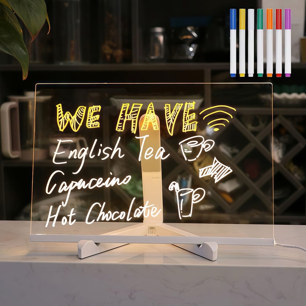 GlowBoard - Tableau LED lumineux pour écrire et dessiner