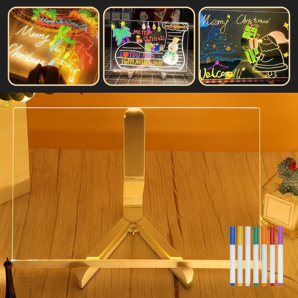 GlowBoard - Tableau LED lumineux pour écrire et dessiner