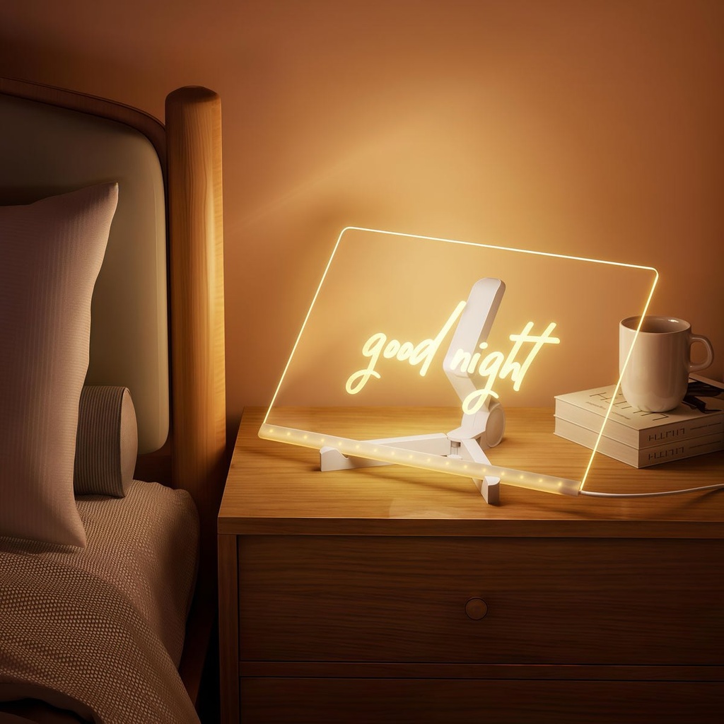 GlowBoard - Tableau LED lumineux pour écrire et dessiner