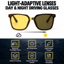 DuskShift - Lunettes de conduite photochromiques jour et nuit