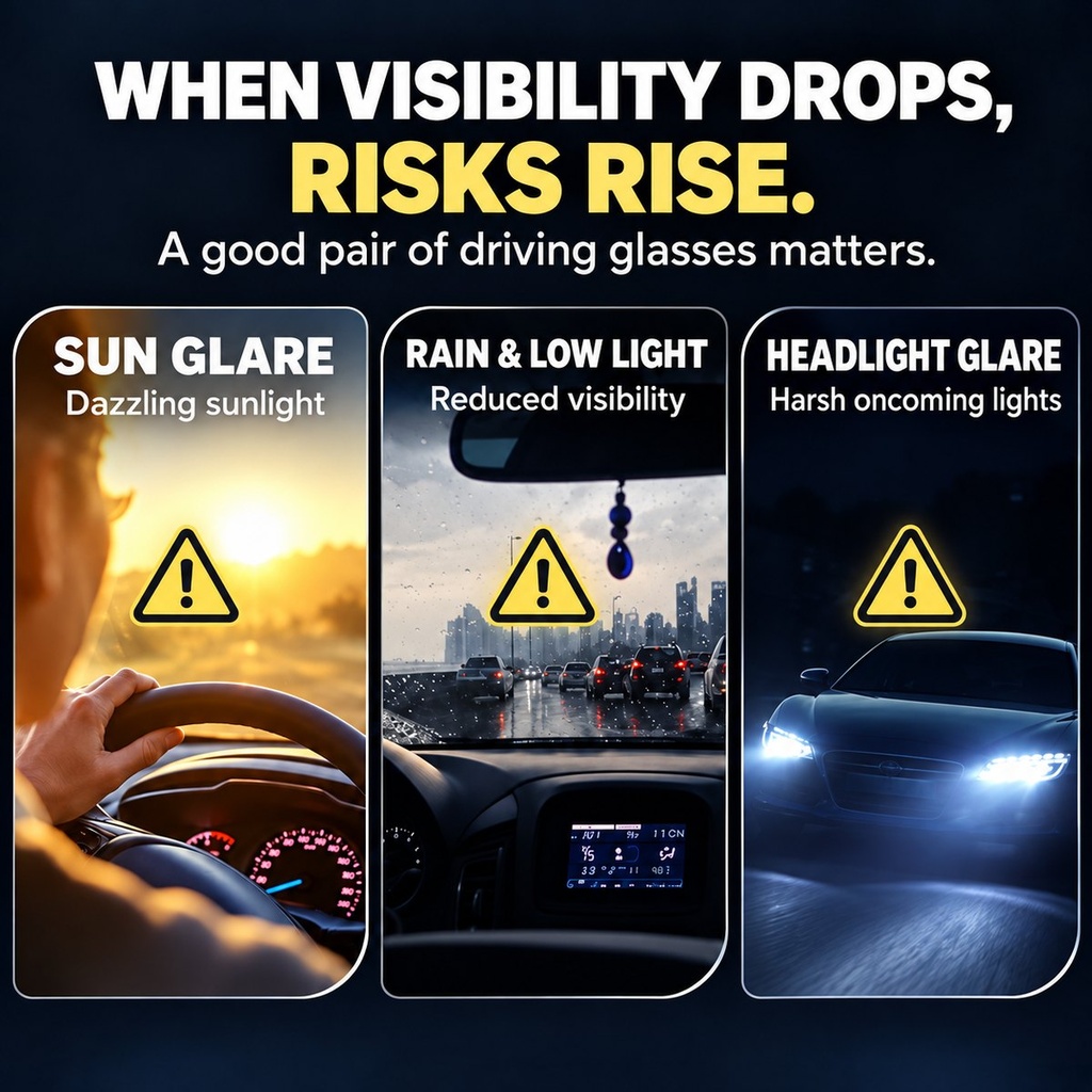 DuskShift - Lunettes de conduite photochromiques jour et nuit