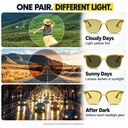 DuskShift - Lunettes de conduite photochromiques jour et nuit