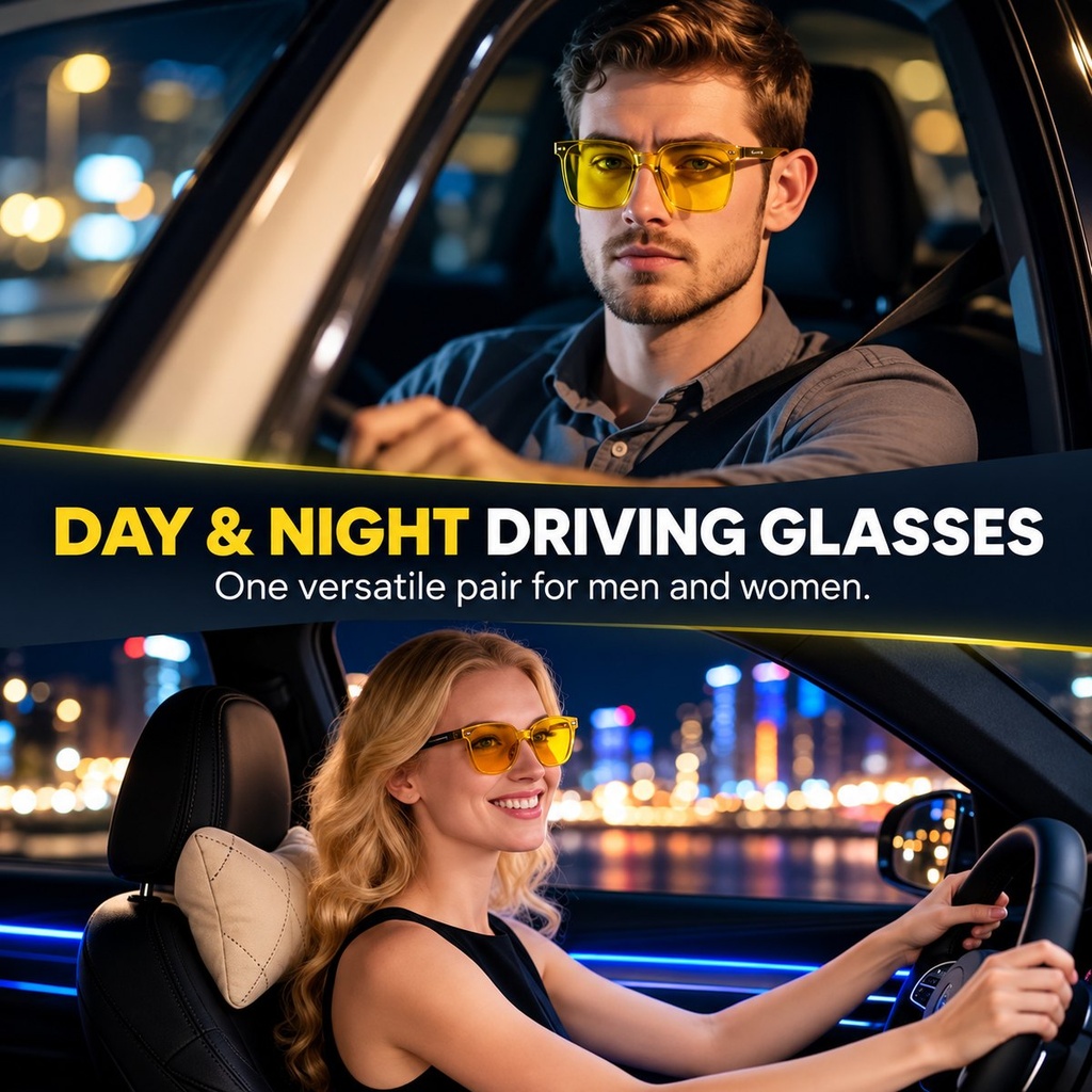 DuskShift - Lunettes de conduite photochromiques jour et nuit