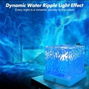 RippleCube - Lampe d'ambiance rechargeable effet vagues