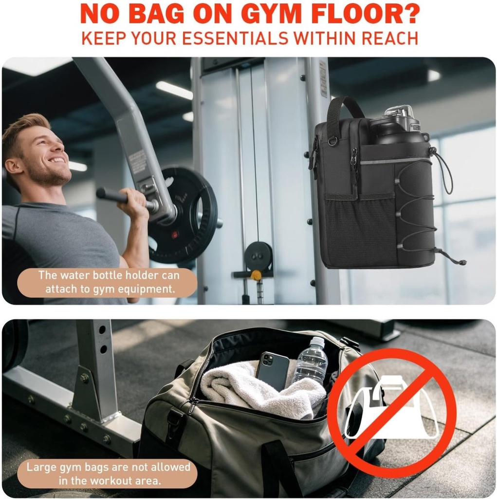 MagRack - Sac de sport magnétique pour rack de musculation
