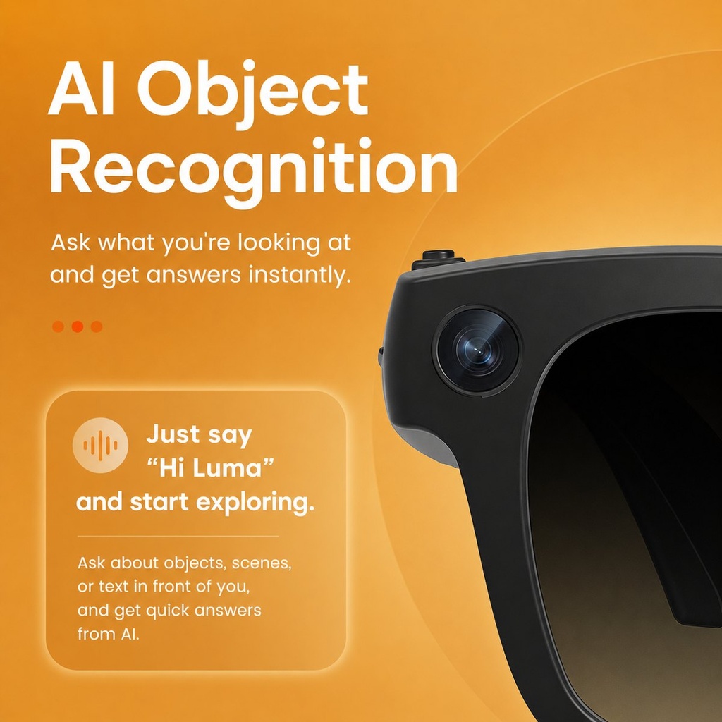 Luma - Lunettes connectées IA à verres électrochromes
