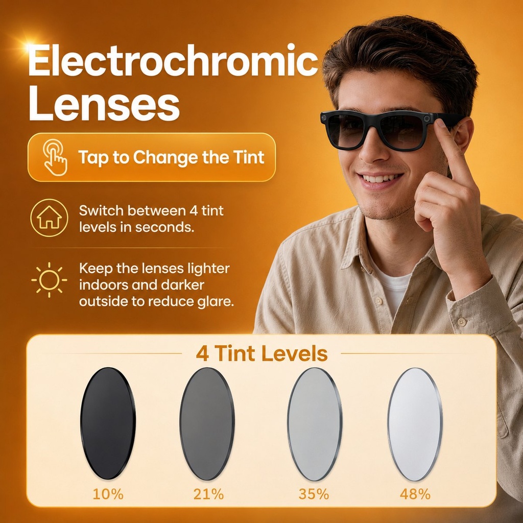 Luma - Lunettes connectées IA à verres électrochromes